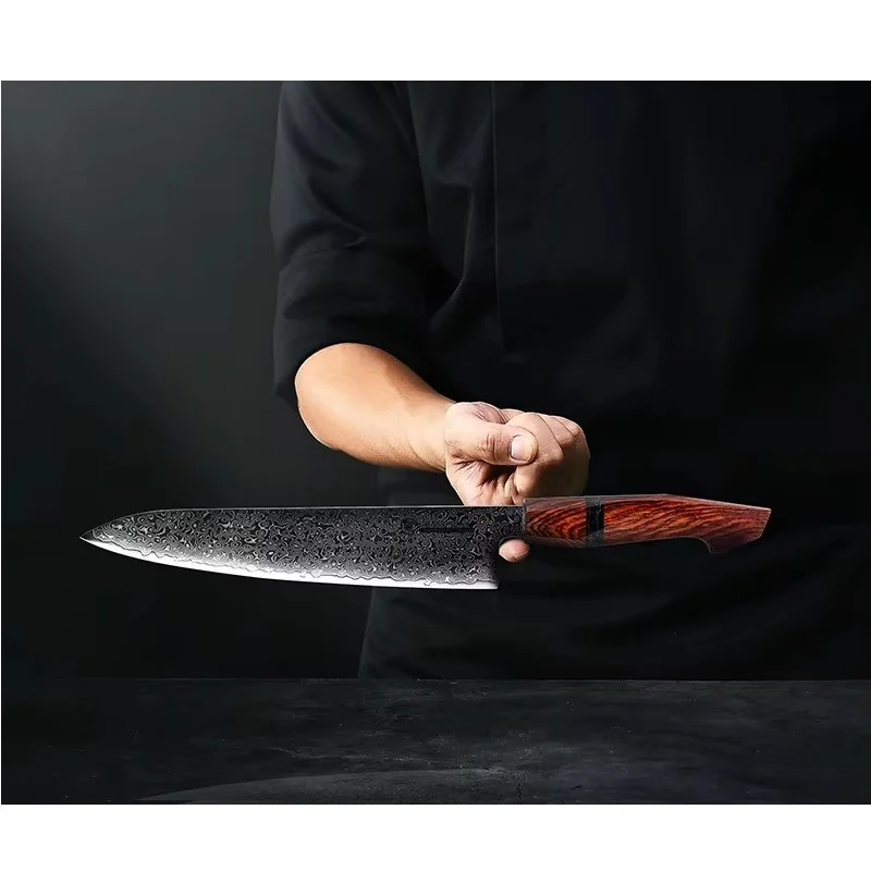 Damaškový kuchynský nôž Kiritsuke-26,6cm čepeľ 14,2cm H35082