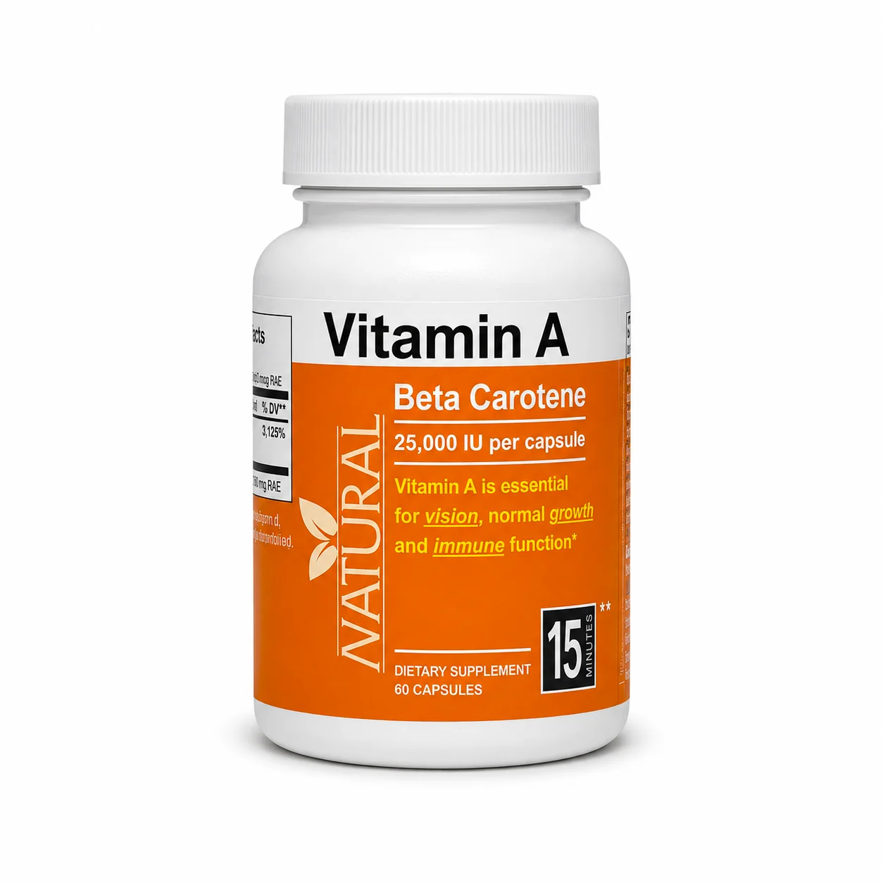Vitamín A s betakaroténom - 25 000 IU - 60 kapsúl