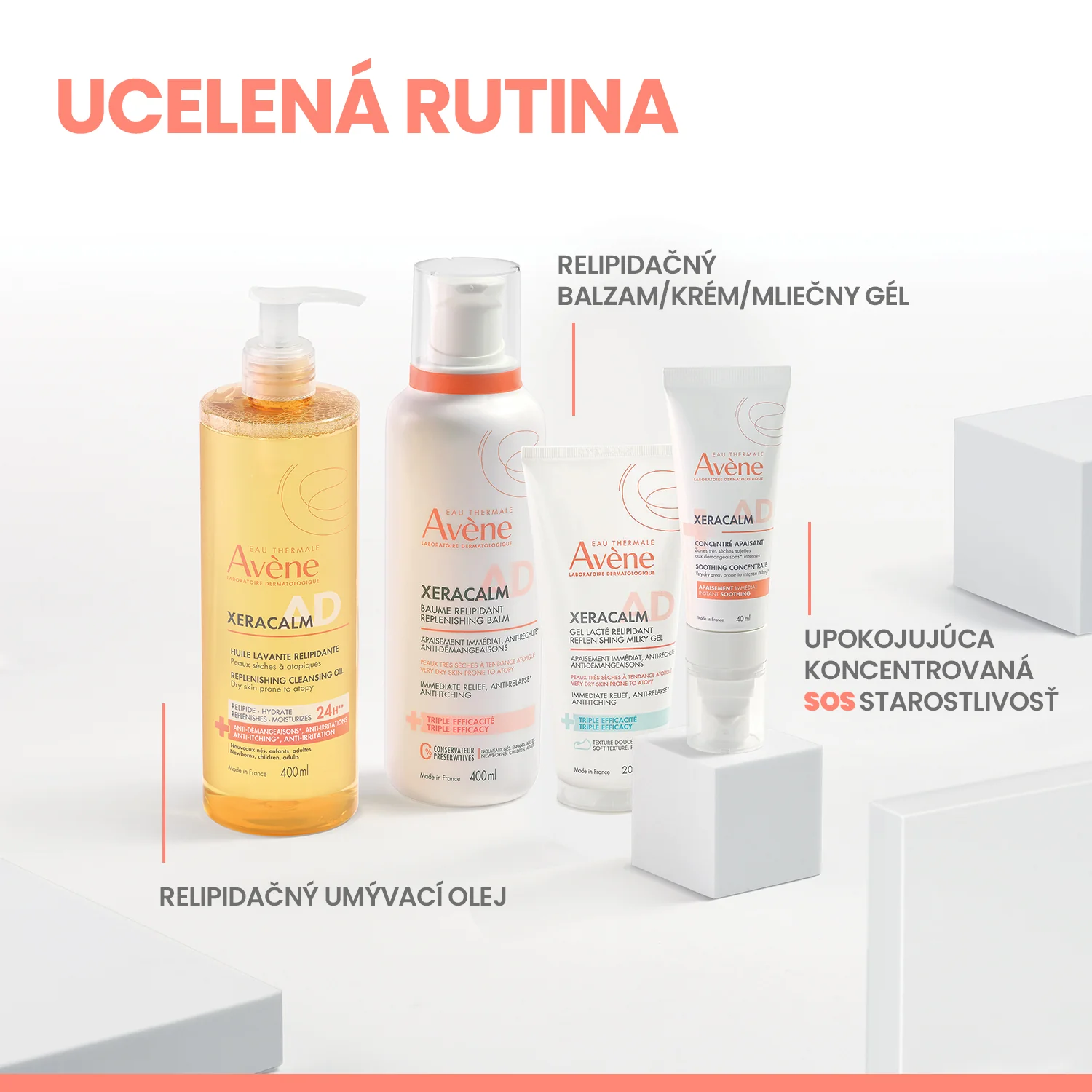 Avène XeraCalm A.D Relipidačný krém 200 ml