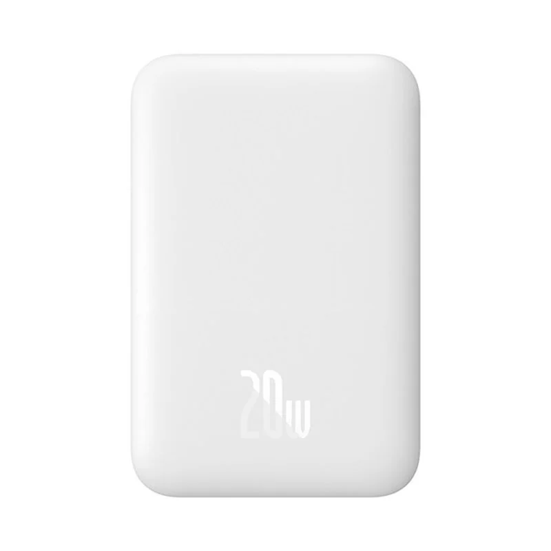 Baseus Magnetic Mini Air MagSafe Power Bank 6000mAh USB-C 20W, biely