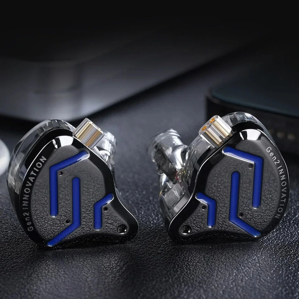 KZ ZSN PRO 2 hybridné HiFi slúchadlá do uší, strieborné