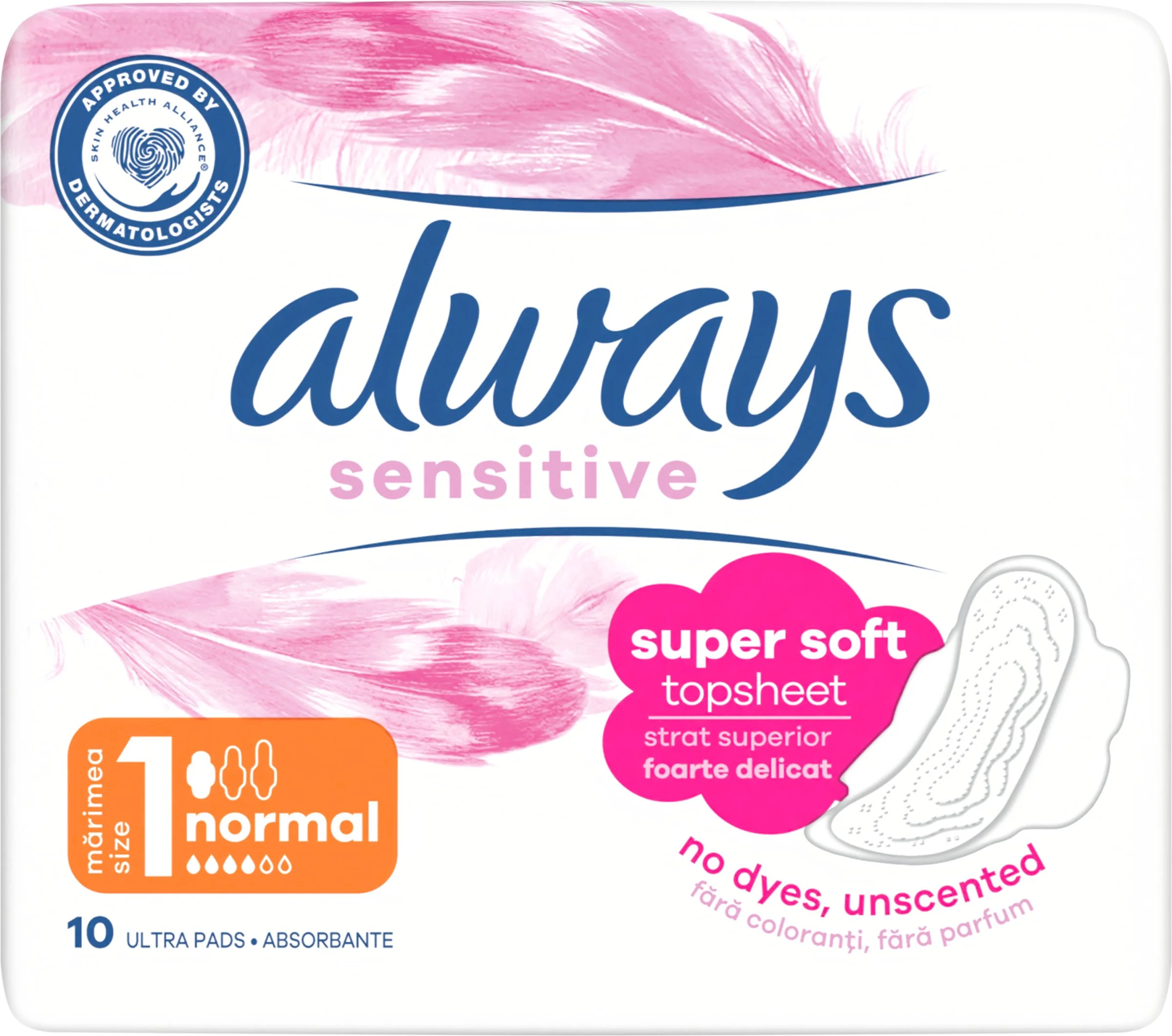 Always Ultra Single 10ks Sensitive Normal Plus 1×10 ks, hygienické vložky