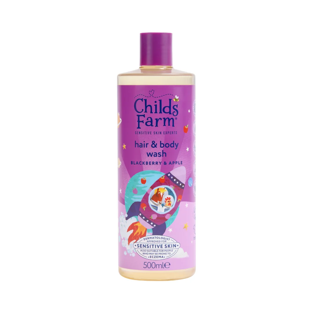 Childs Farm Umývacia emulzia na vlasy a telo černica a jablko 250 ml