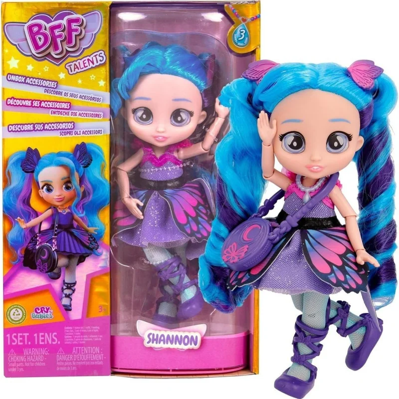 IMC Toys Cry Babies BFF bábika Shannon tanečnica, séria 3