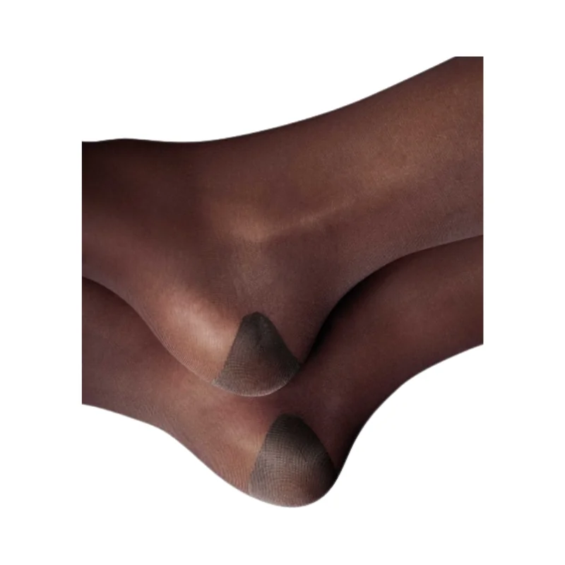 Kompresné stehenné pančuchy s krajkou Relax Basic čierne - L L