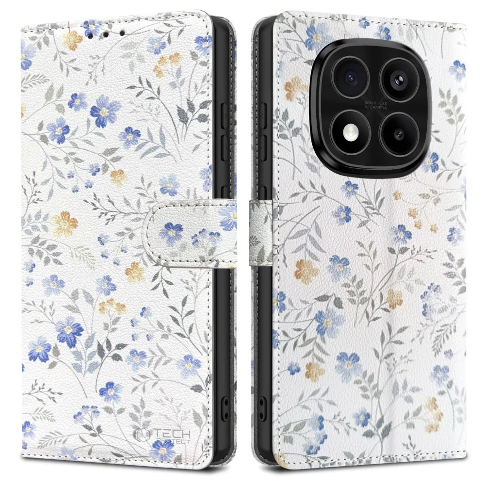 Tech-Protect Wallet knižkové puzdro na Xiaomi Redmi Note 14 Pro 5G / P ro Plus 5G / Poco X7 5G, spring flowers
