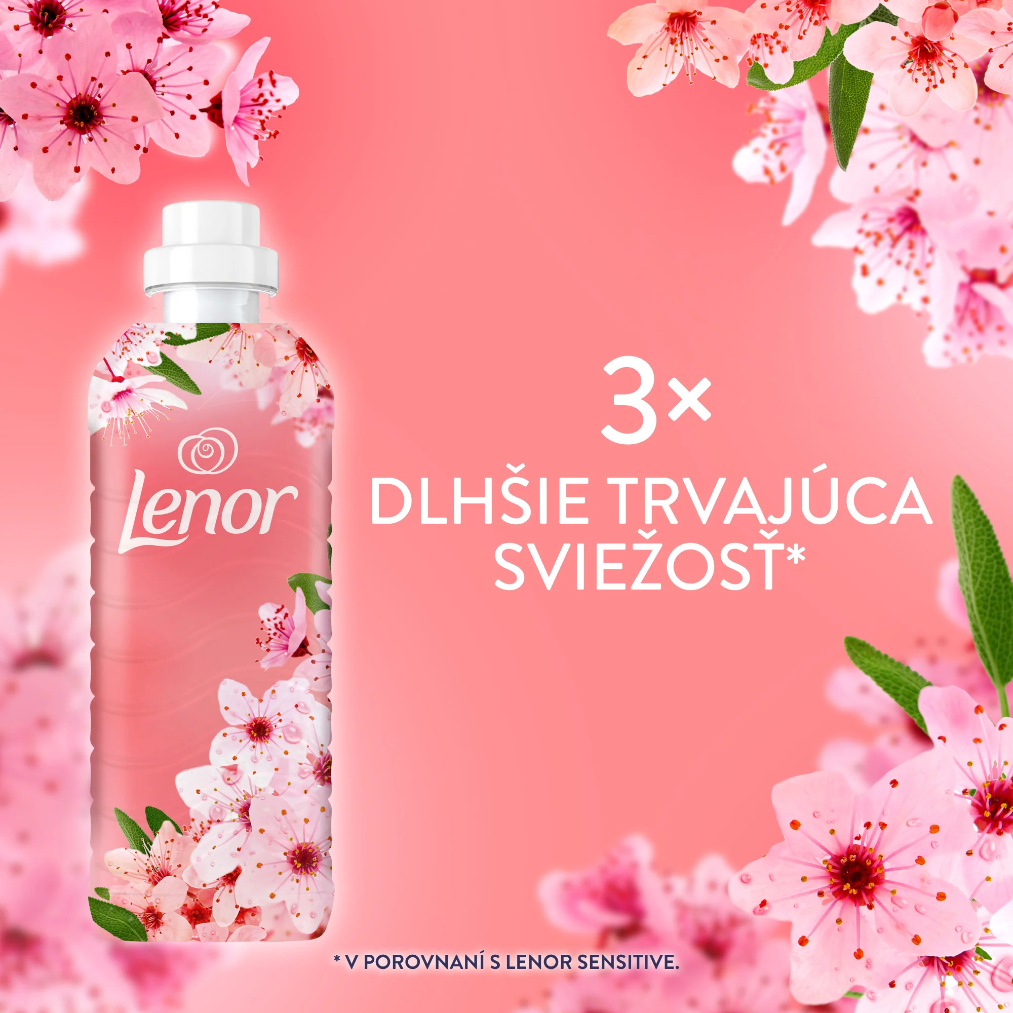 Lenor Cherry Blossom & Sage aviváž, 59 praní 1239 ml