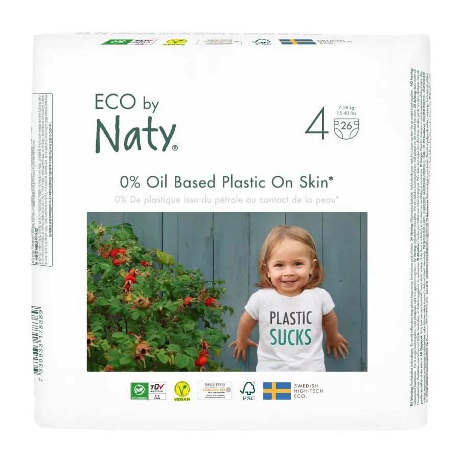 Eco by Naty Plienky Maxi 7 - 18 kg 1×26 ks, plienky