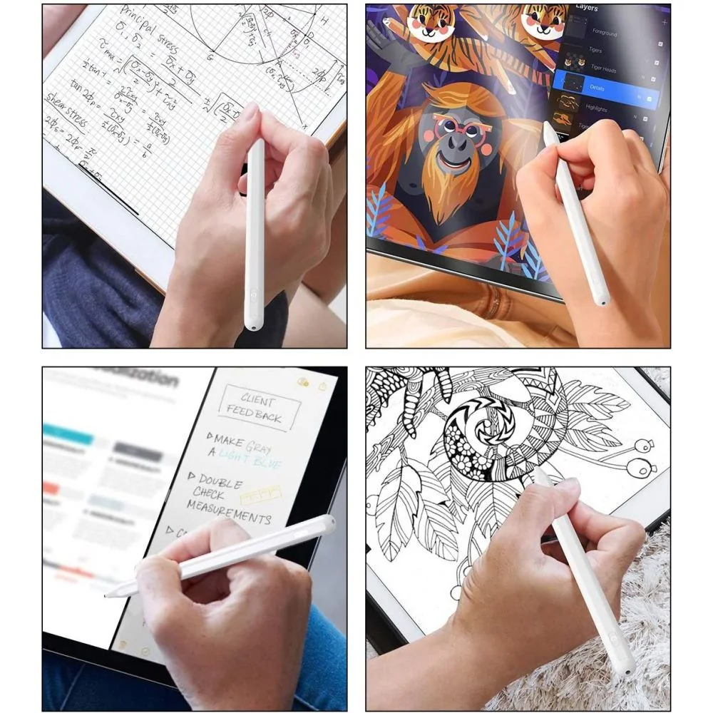 Tech-Protect Digital Stylus pero na iPad, biely