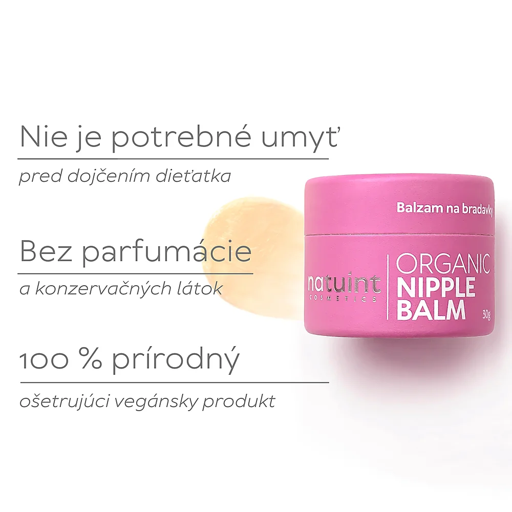 Balzam na bradavky Organic Nipple Balm