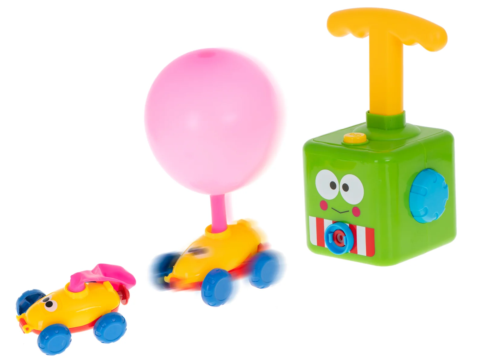 Aerodynamické autíčka s pumpou a štartérom + balóny