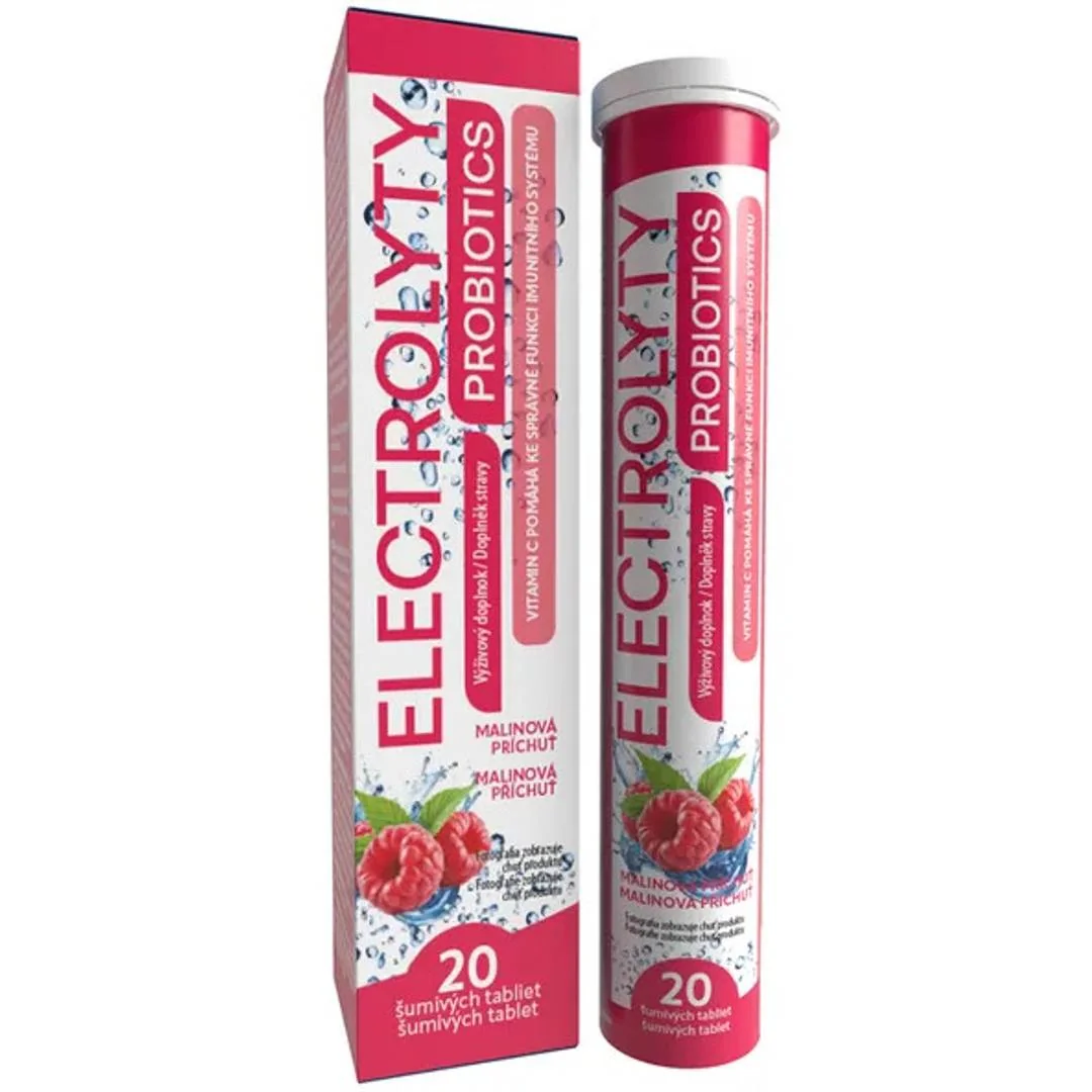 ELECTROLYTY PROBIOTICS Malina šumivé tablety 1x20 ks