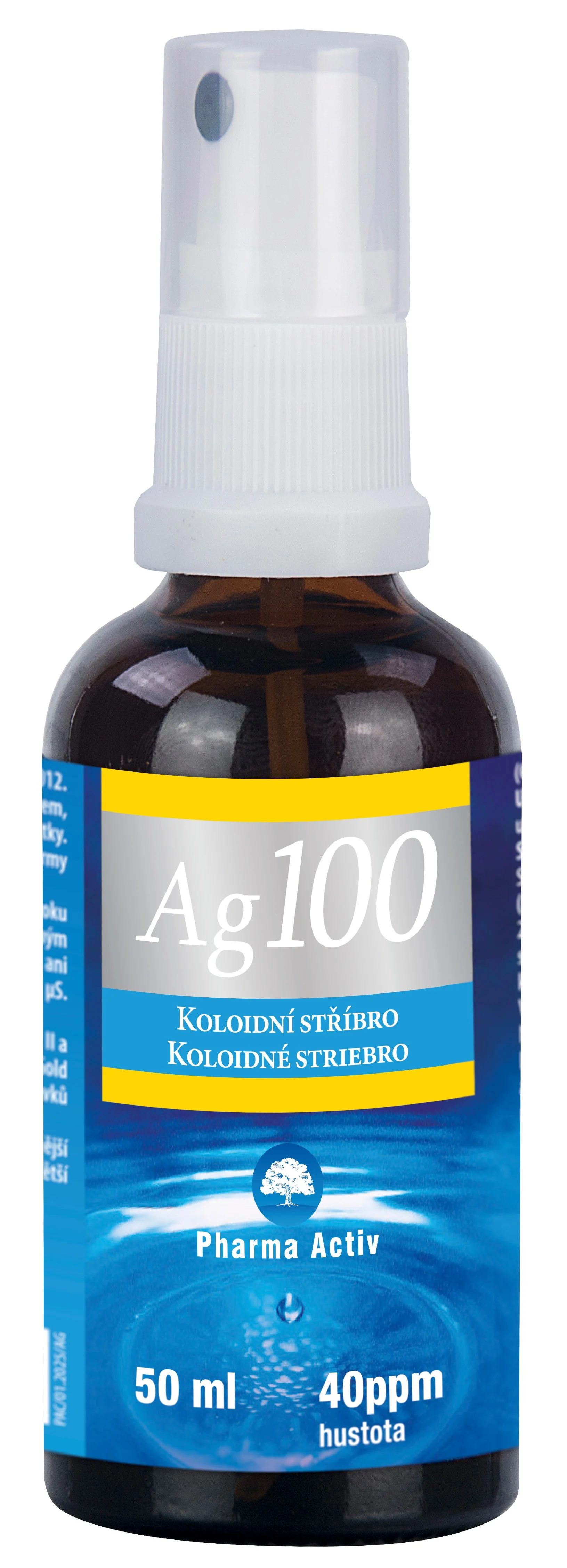 Pharma Activ Koloidné striebro Ag100 40ppm spray 50 ml