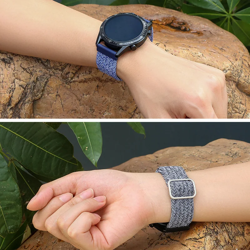 BStrap Braid Nylon remienok na Huawei Watch GT2 Pro black