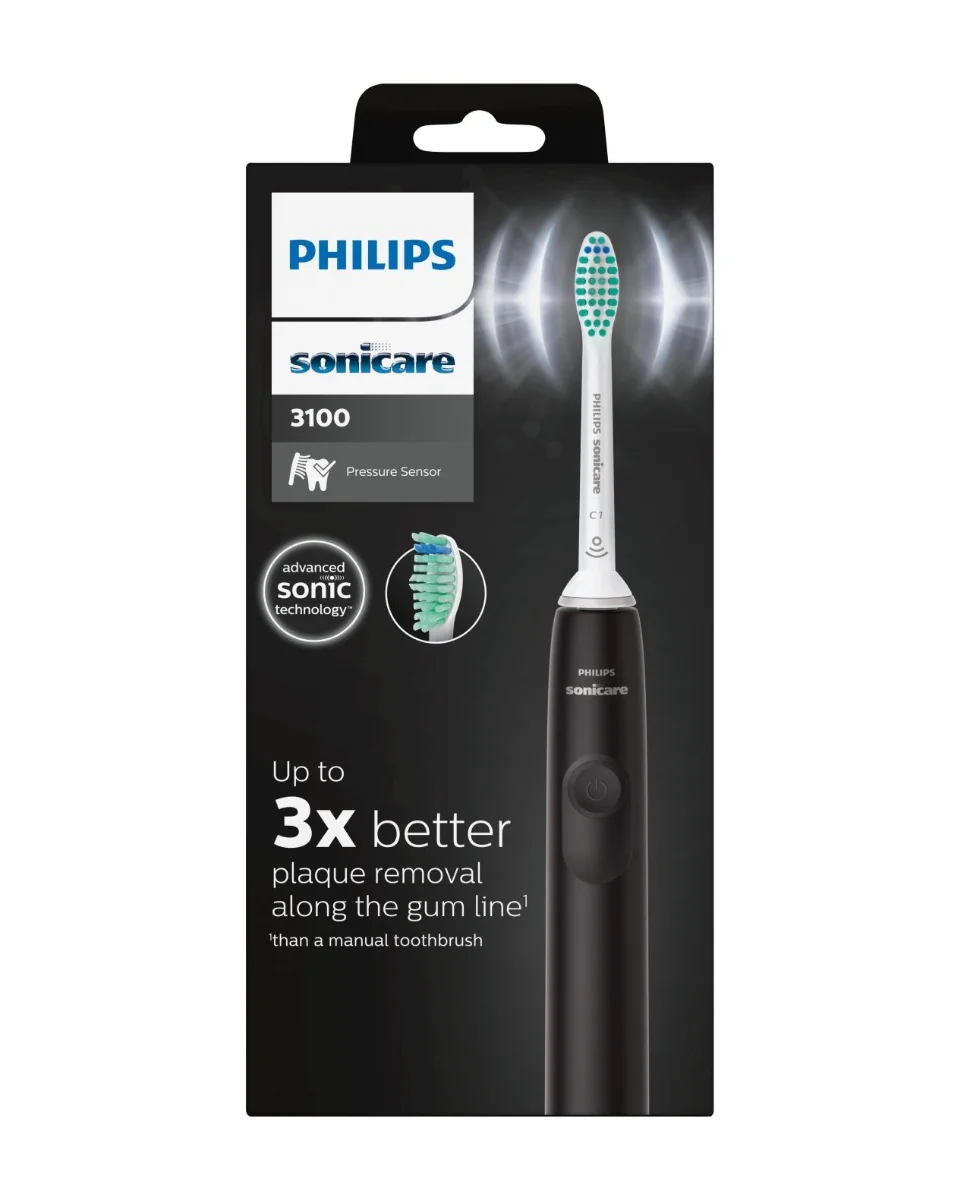 Philips Sonicare 3100 HX3671/14, čierna 1×1 ks, elektrická zubná kefka