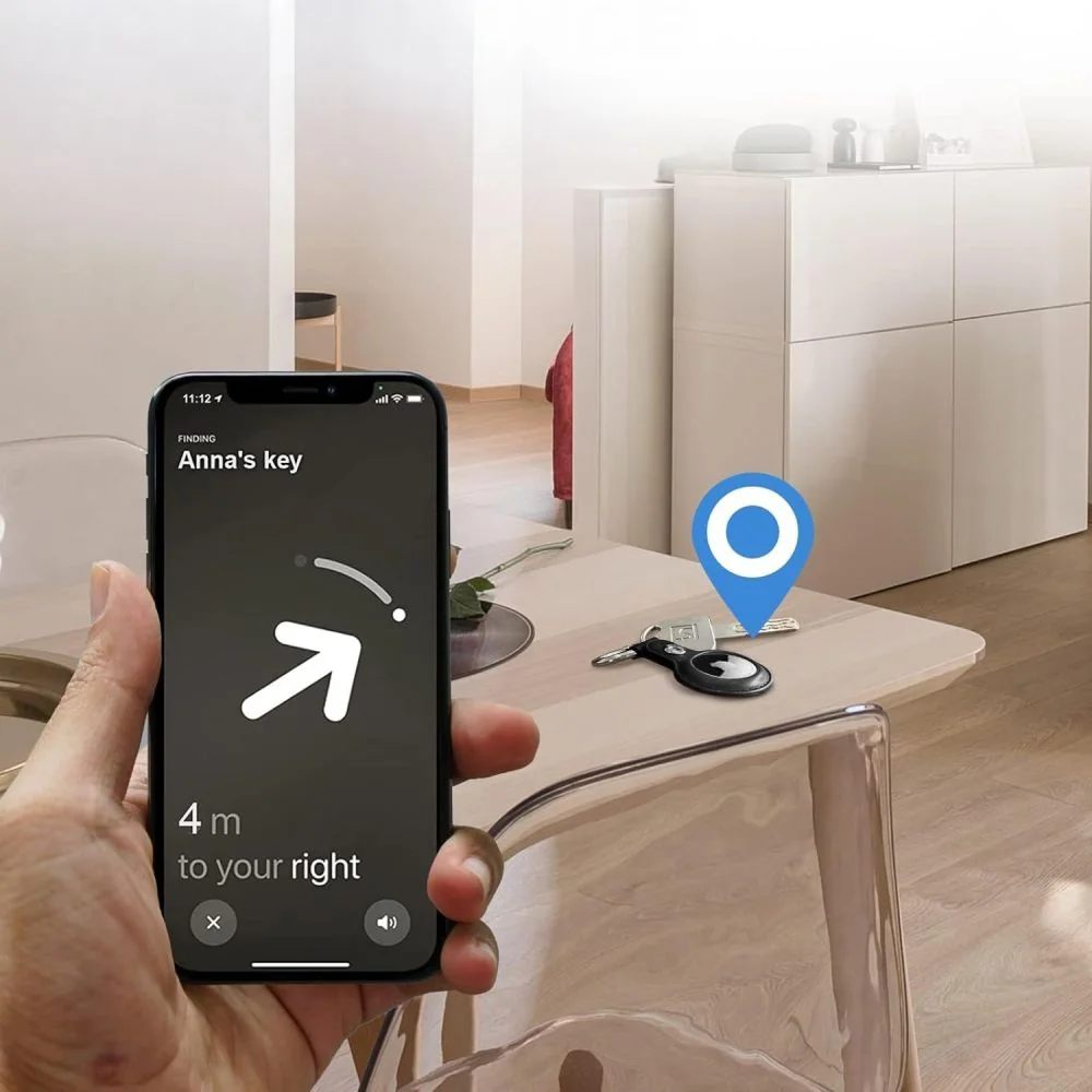 Tech-Protect Natural Fit puzdro na Apple AirTag 1 / 2, čierne