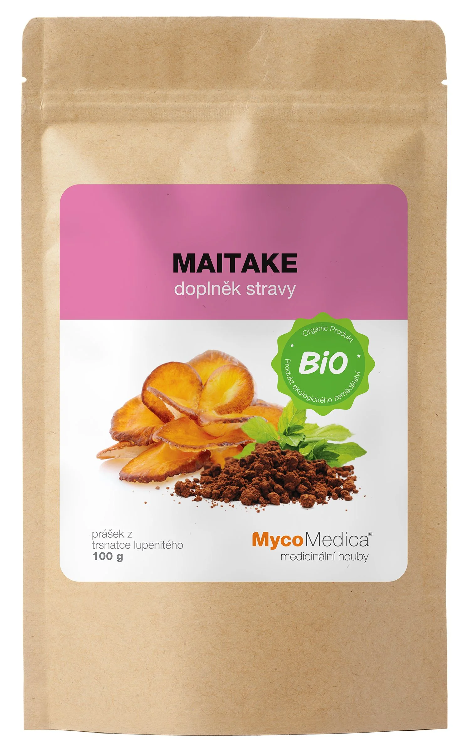Mycomedica Bio Maitake Plv 100g 1×100 g, výživový doplnok