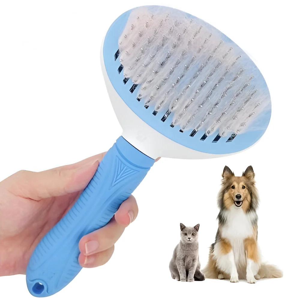 MG Brush samočistiaca kefa na srsť, modrá