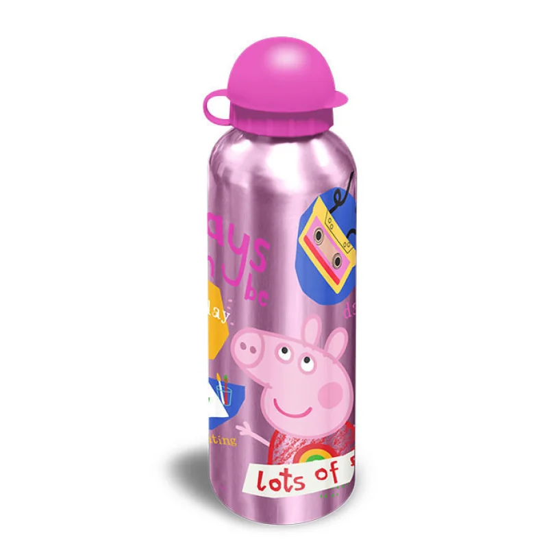 Kids Euroswan Hliníková fľaša 500 ml - Prasiatko Peppa KE-PP17040