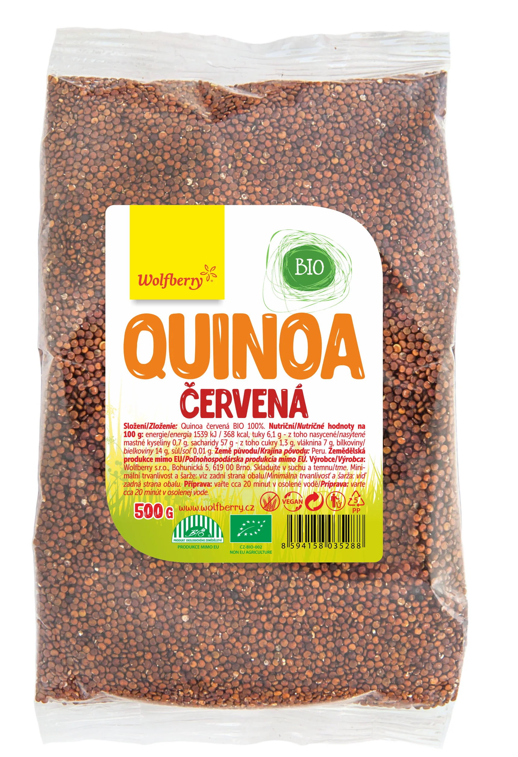 Wolfberry Quinoa červená BIO 500 g
