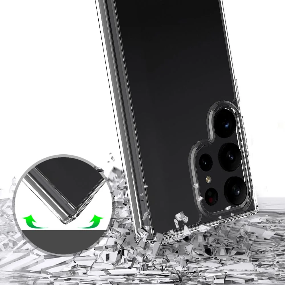 Tech-Protect FlexAir kryt na Samsung Galaxy S23 Ultra, priesvitný