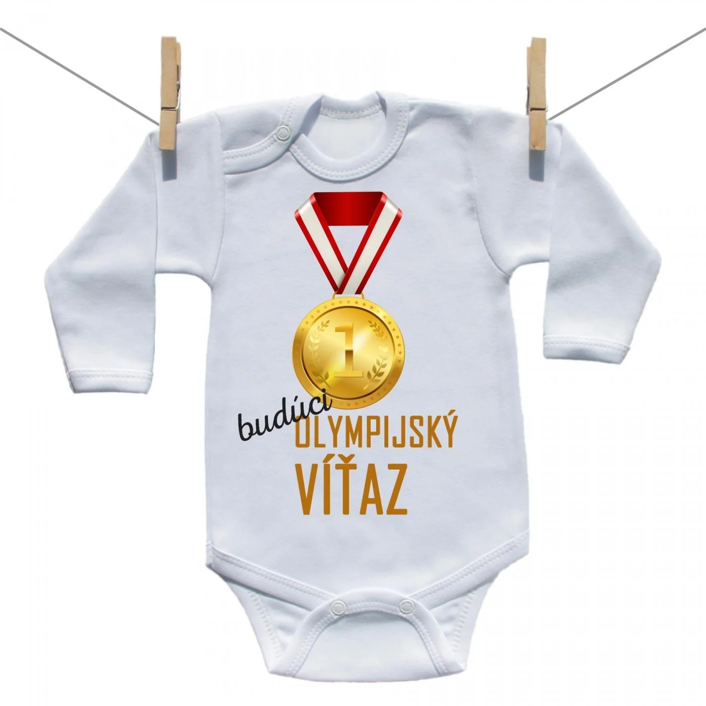 Boodyy Body s dlhým rukávom Budúci olympijský víťaz Veľkosť: 86