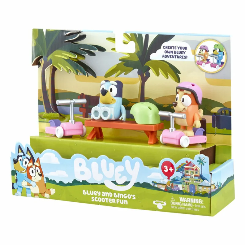 Bluey Bluey & Bingo Zábava na skútri – set figúrok a príslušenstva