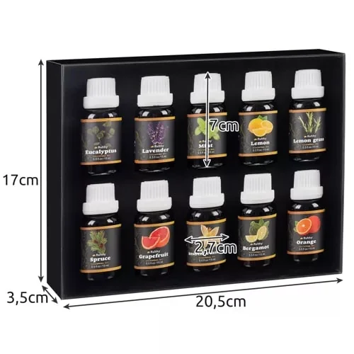 Kolekcia esenciálnych olejov "Aroma Harmony" – 10 vôní pre váš relax