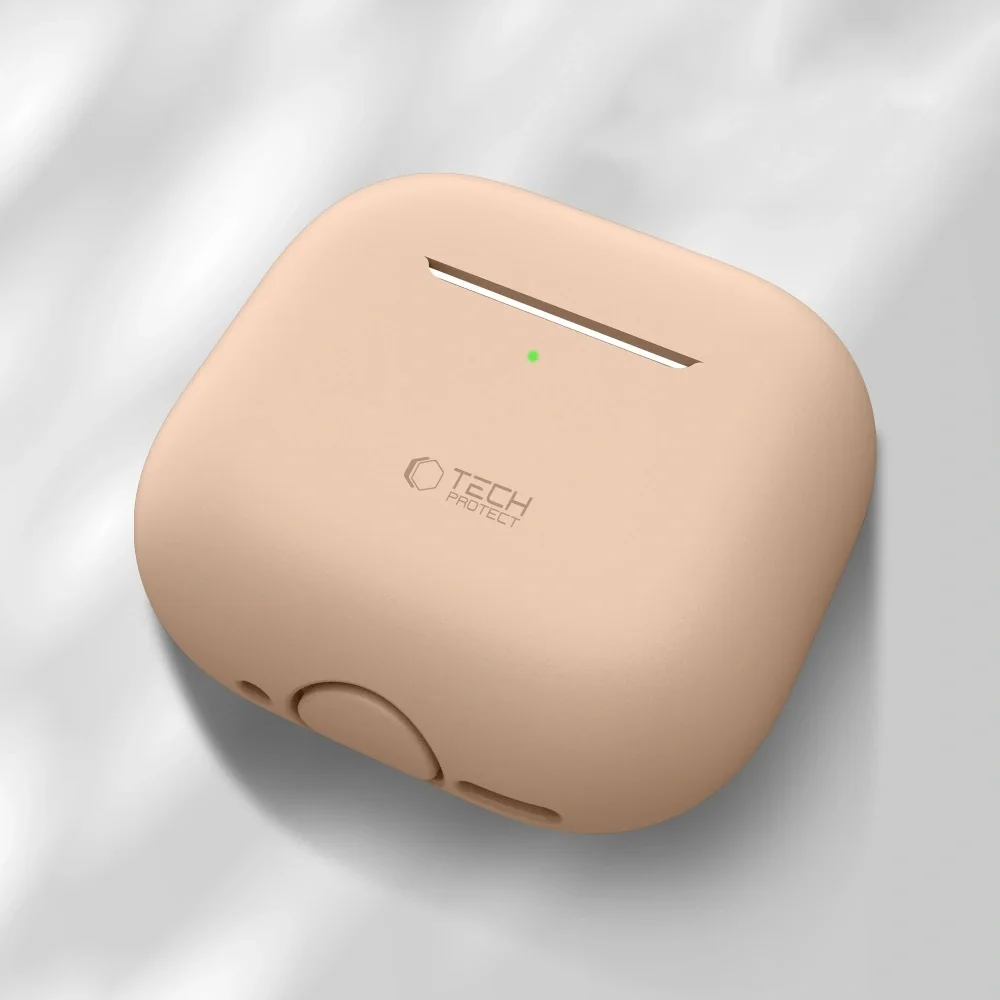 Tech-Protect Silicone puzdro na Apple AirPods 4, hnedé