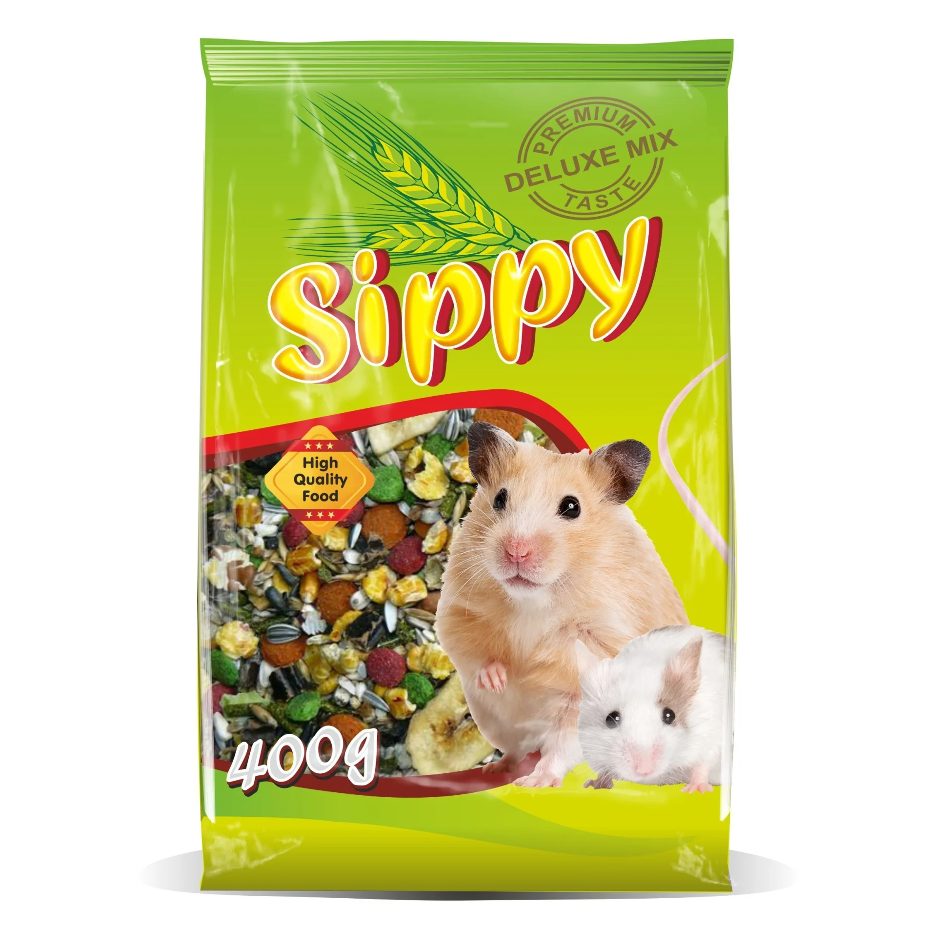 Akinu SIPPY DELUXE Krmivo pre škrečky a malé hlodavce 8 x 400 g