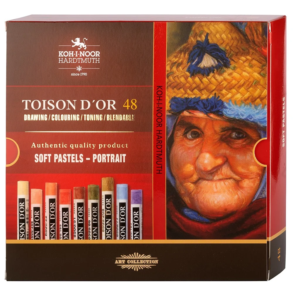 Prašné kriedy TOISON D´OR 8516/48 portrétne sada 48 ks