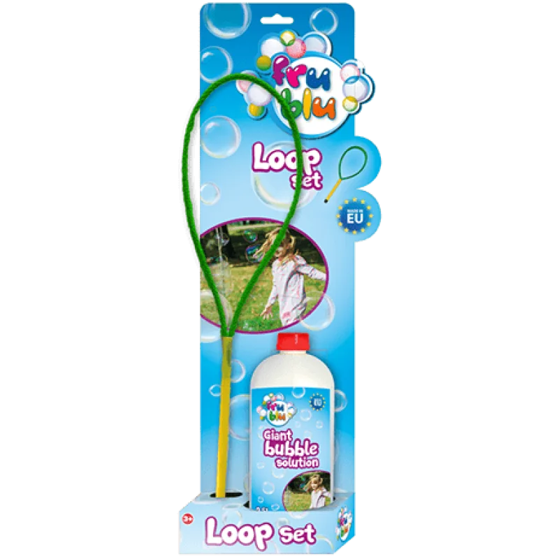 FRU BLU Bublifuk so slučkou na veľké bubliny roztok 500 ml DKF8214