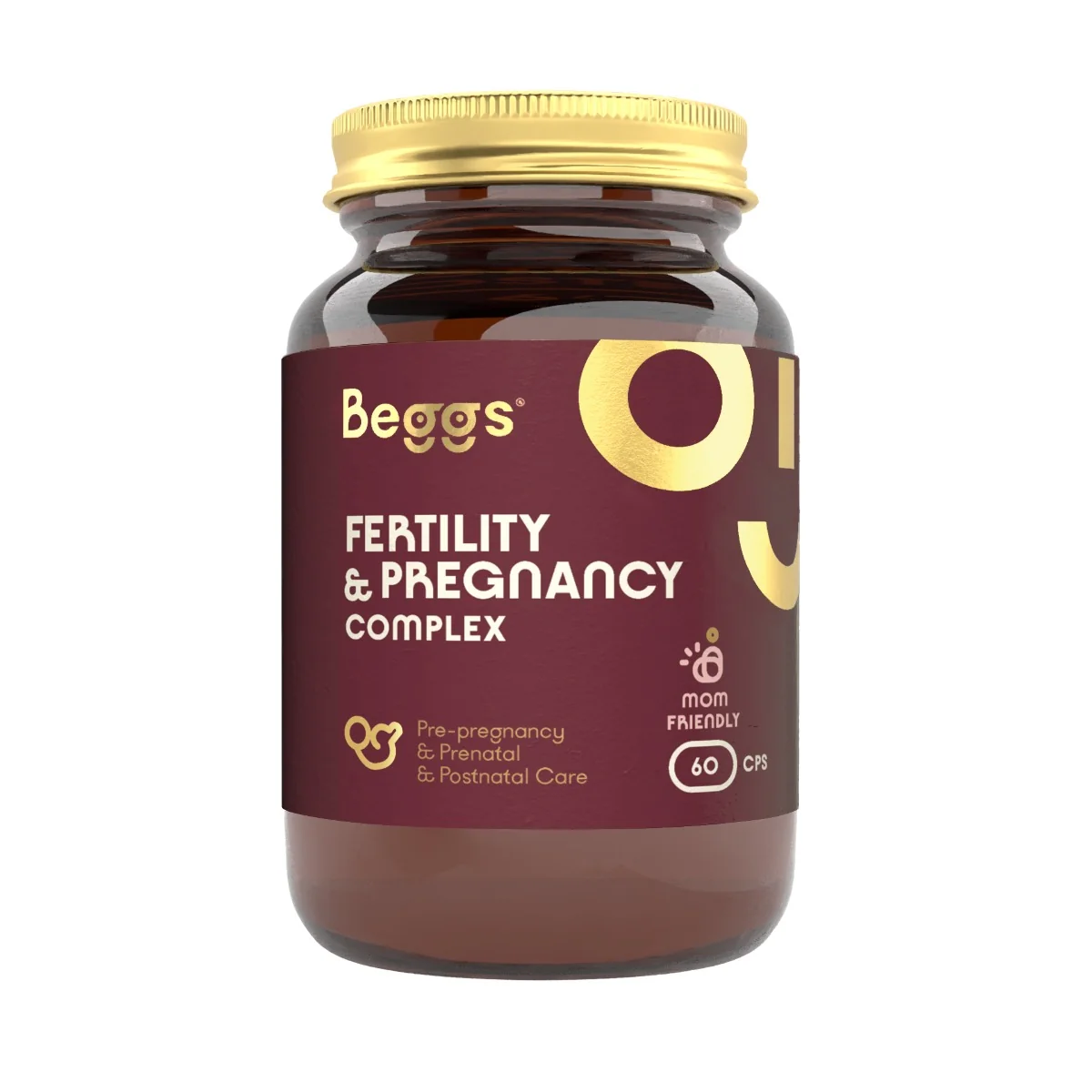 Beggs Fertility + Pregnancy COMPLEX 60 cps 1×60 cps, výživový doplnok