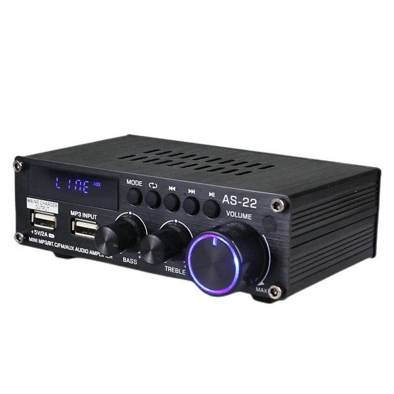 Blitzwolf AS-22 bluetooth audio zosilňovač 45W, čierny