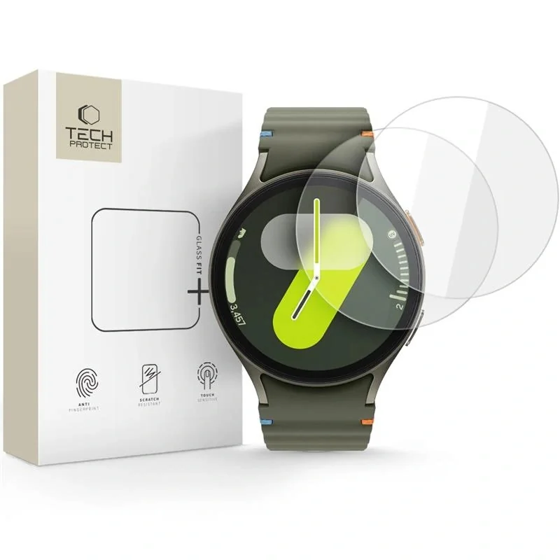 Tech-Protect Glass Fit 2x ochranné sklo na Samsung Galaxy Watch 4 / 5 / 6 / 7 (44mm) / 6 / 7 (44mm)