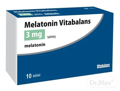 Melatonin Vitabalans 3 mg tablety 1×10 tbl, na liečbu pásmovej choroby