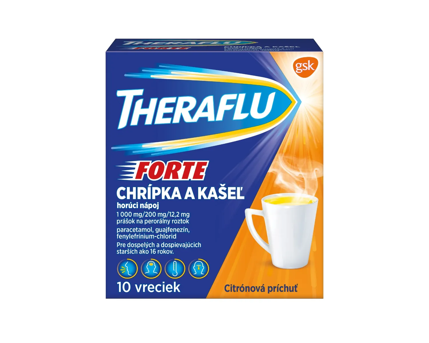 Theraflu FORTE chrípka a kašeľ