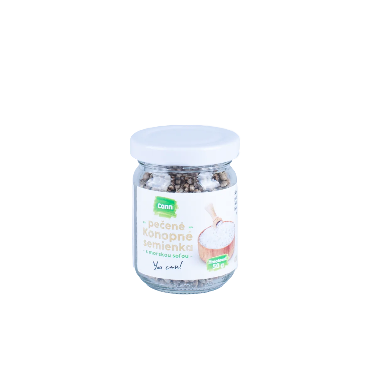CANN Konopné pečené semienka s morskou soľou 50 g 1×50 g, snack