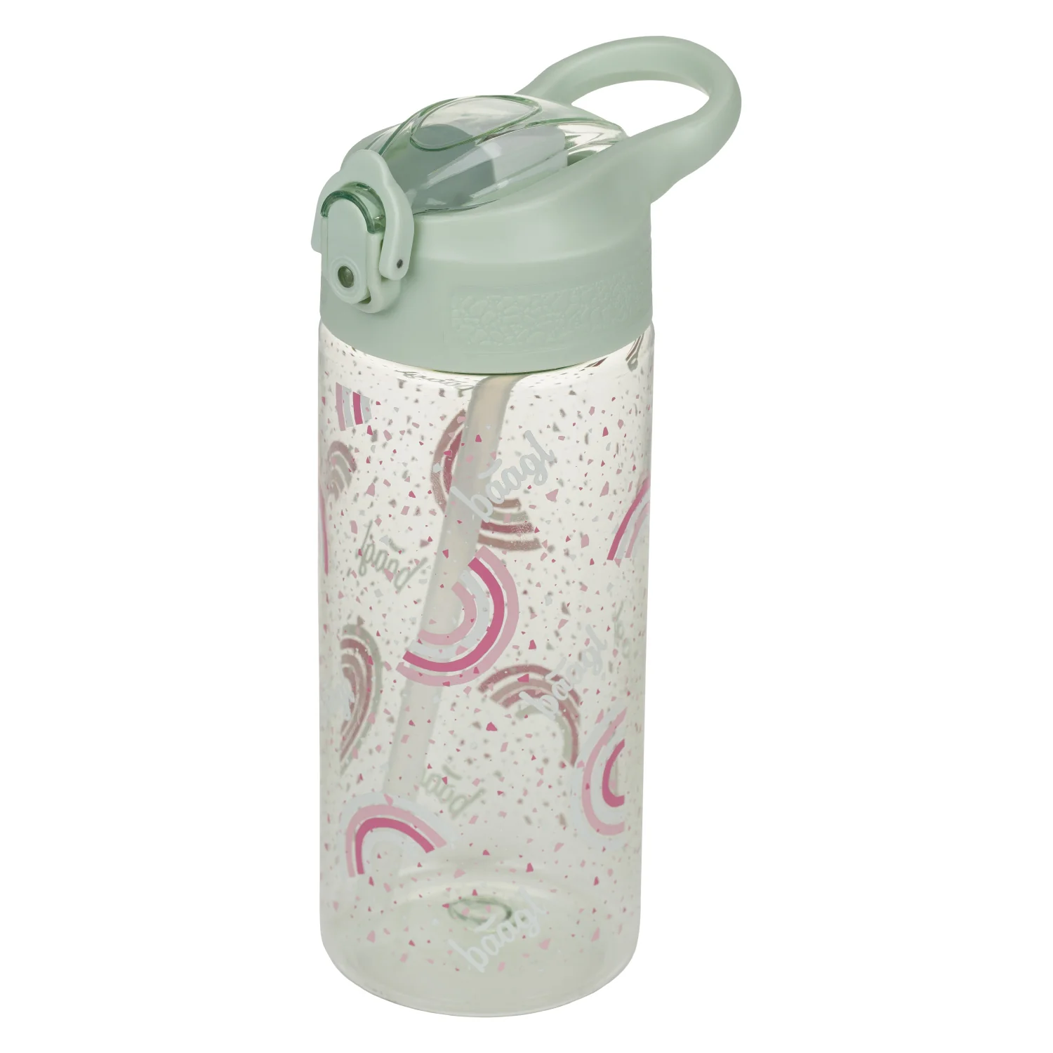 Baagl Tritanová fľaša na nápoje so slamkou Dúha 500 ml 500 ml