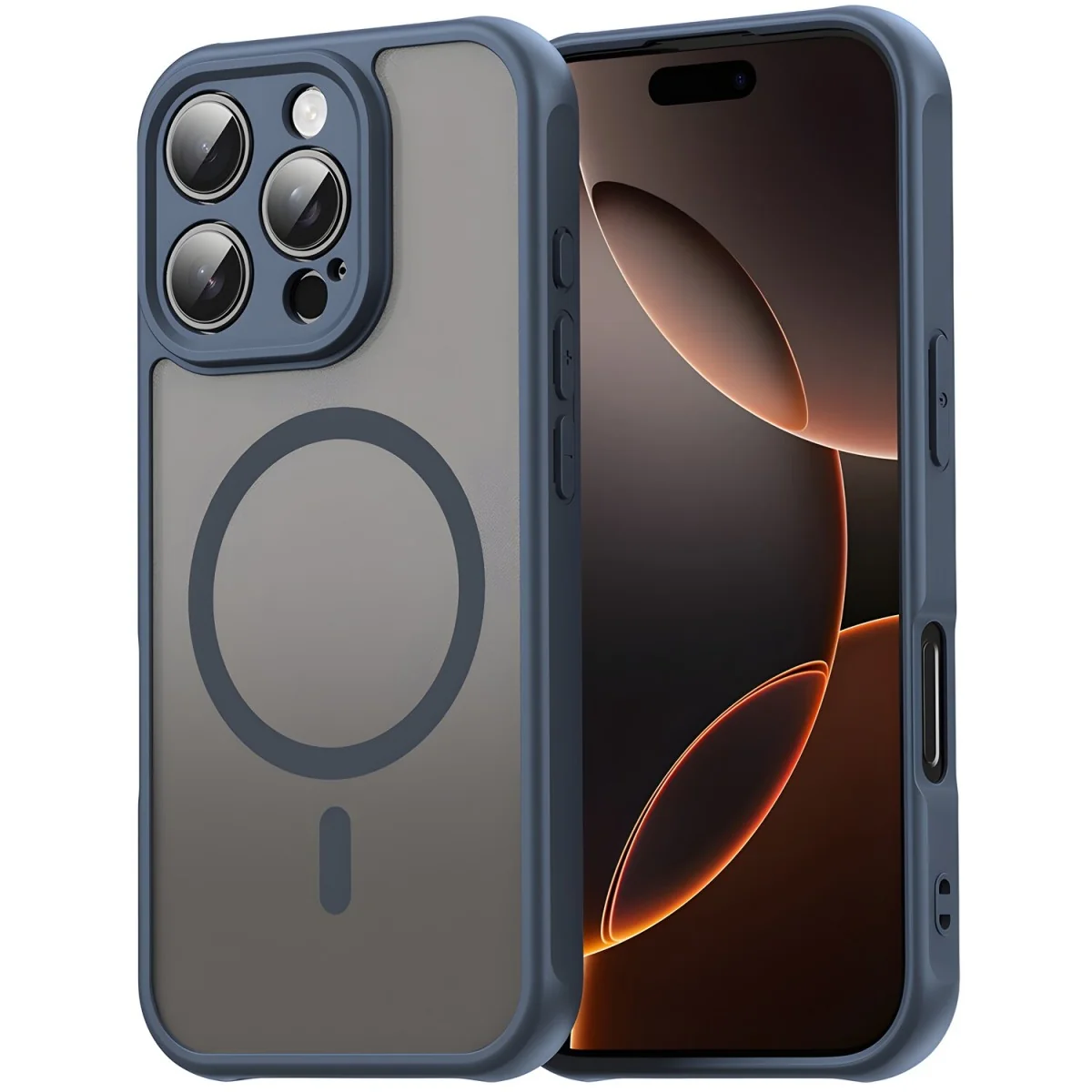 Puzdro Techsuit HaloFrost II MagSafe pre iPhone 11 MagSafe, Tmavo Modrá