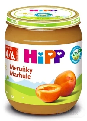 HiPP Príkrm Marhule 1×125 g, ovocný príkrm pre deti