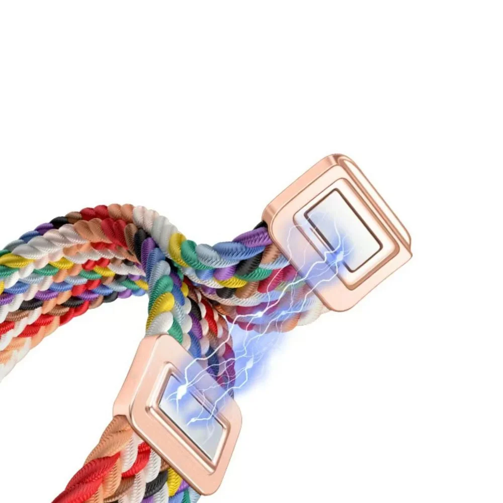 Tech-Protect Nylonmag remienok na Xiaomi Smart Band 8 / 9 / NFC, dusty rose