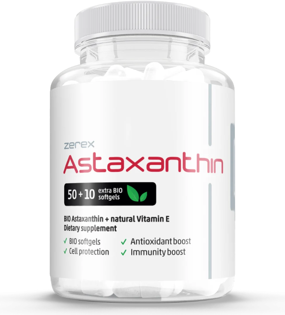 Zerex Astaxanthin 1×60 cps, výživový doplnok