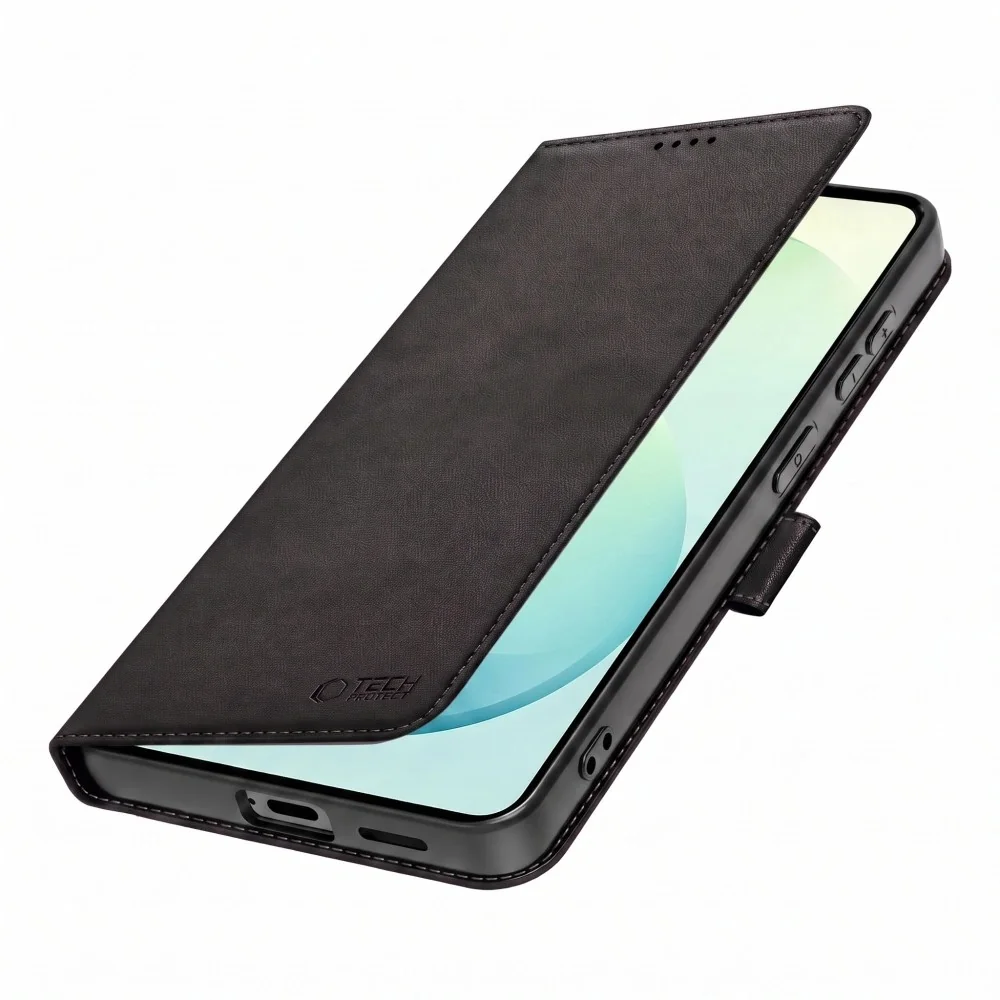 Tech-Protect Wallet knižkové puzdro na Samsung Galaxy S26 FE, čierne