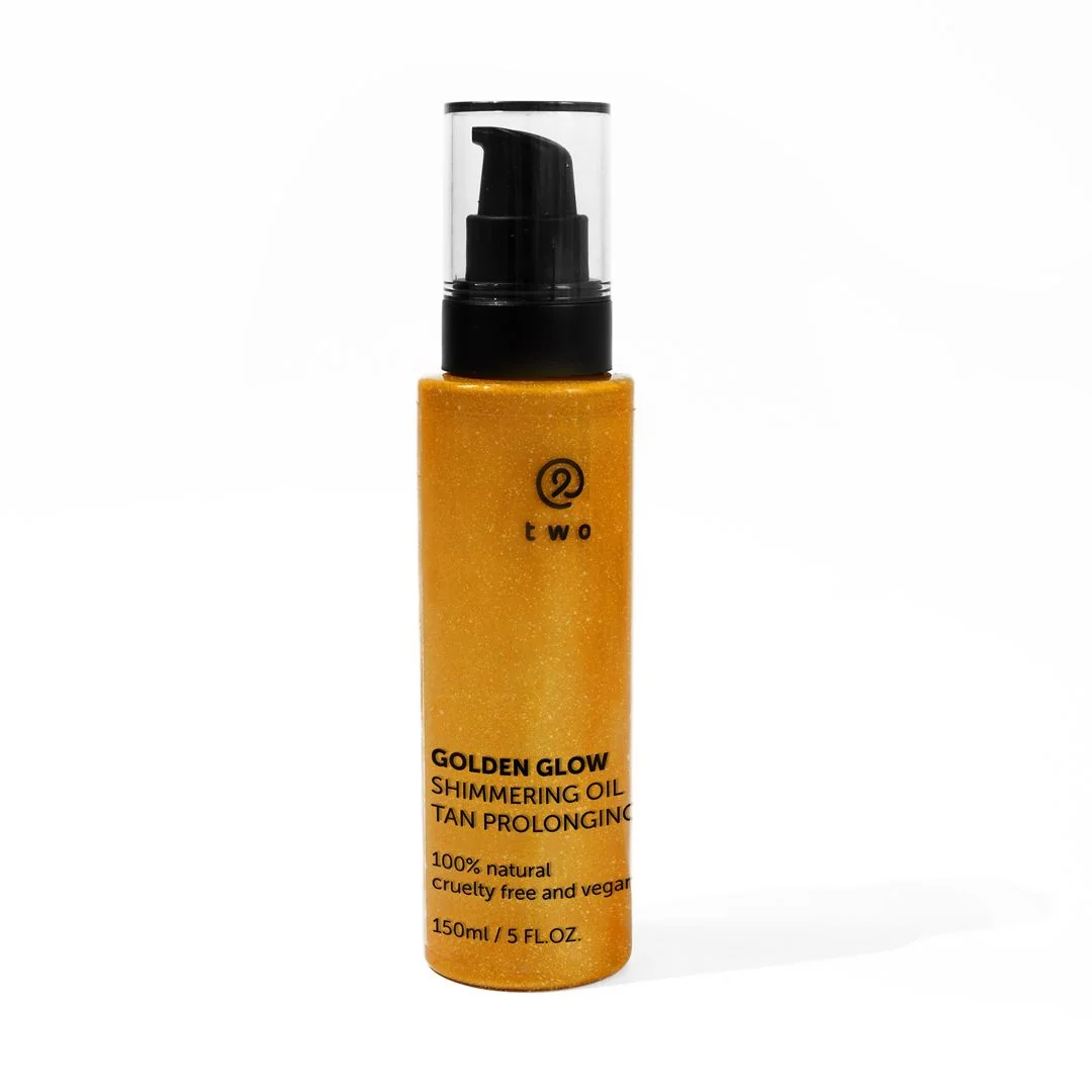Two cosmetics GOLDEN GLOW shimmering oil 1×150 ml, olej na zýraznenie opálenia