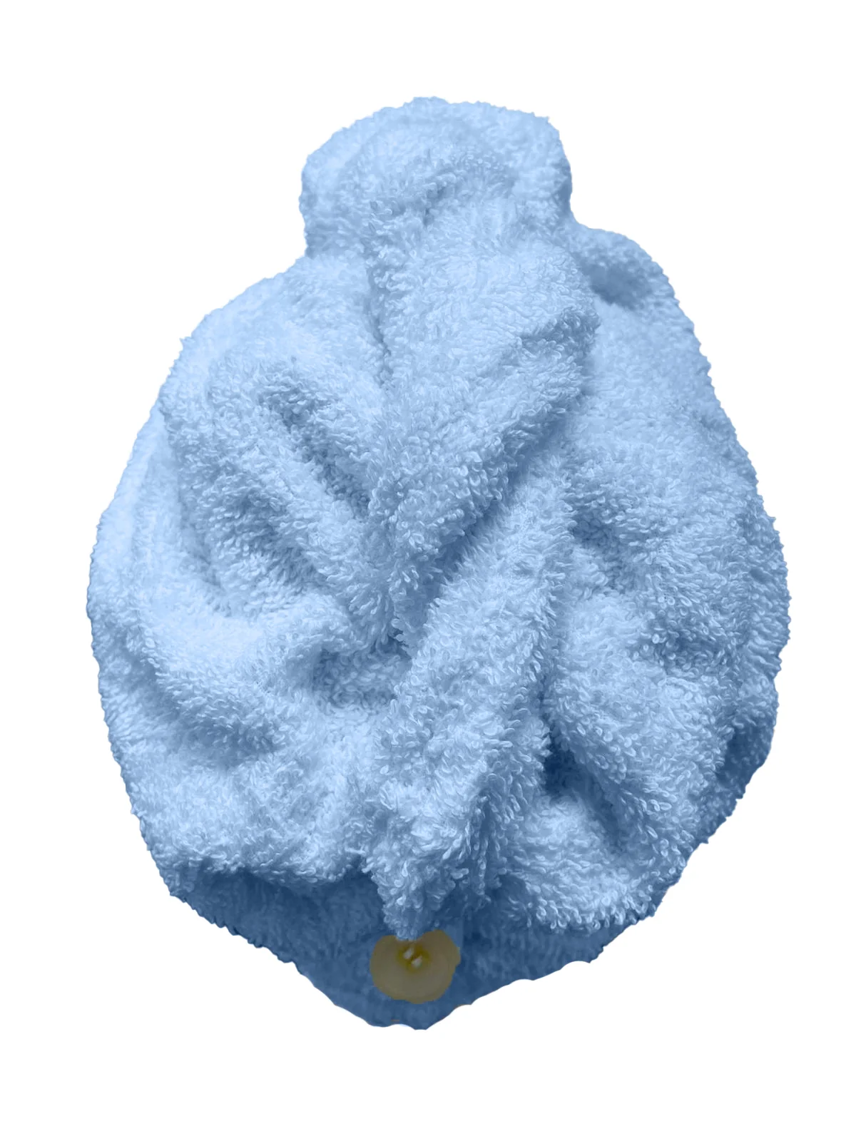 Rýchloschnúci froté turban na vlasy, modrý