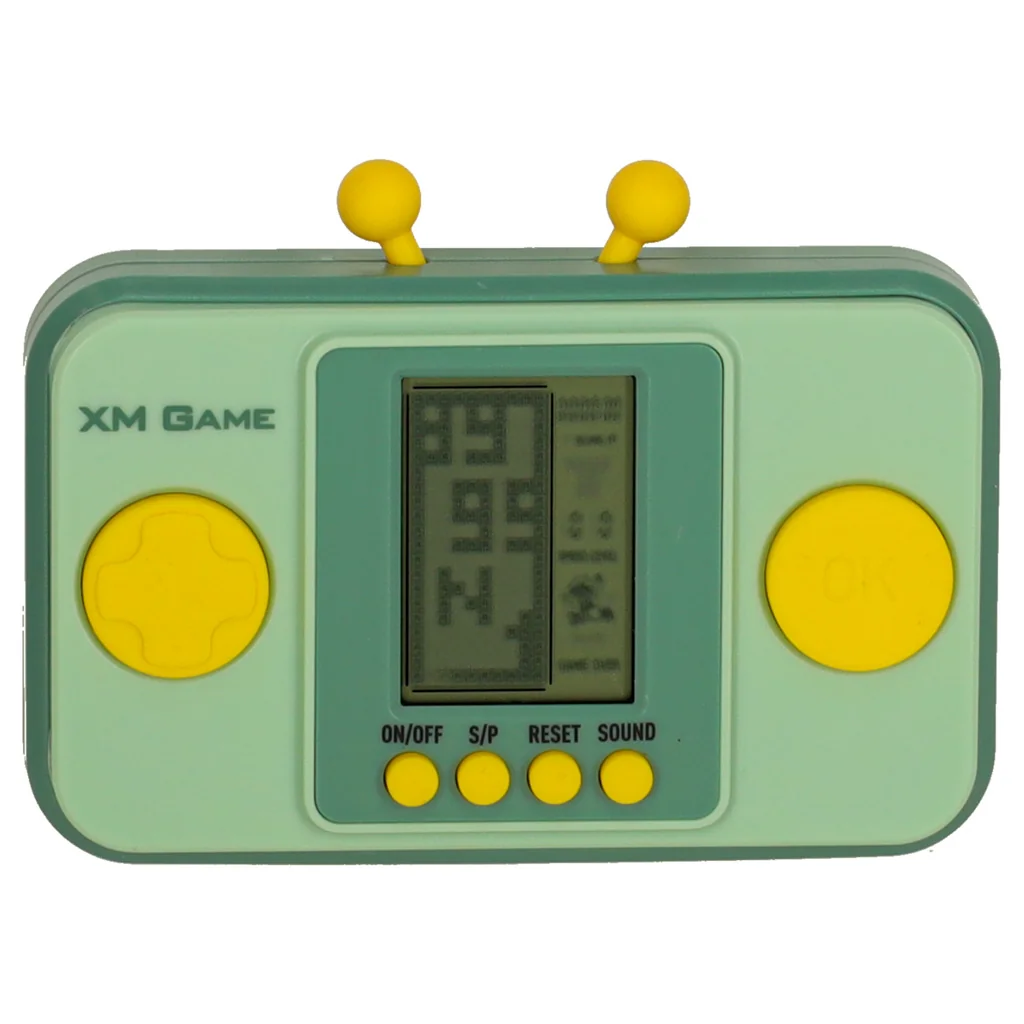 Retro prenosná herná konzola Tetris – zelená