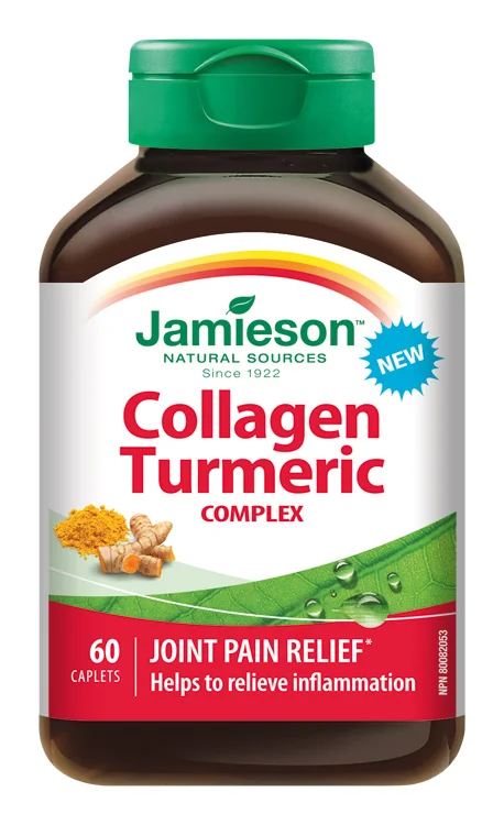 Jamieson Collagen 600mg Turmeric Complex 60 cps