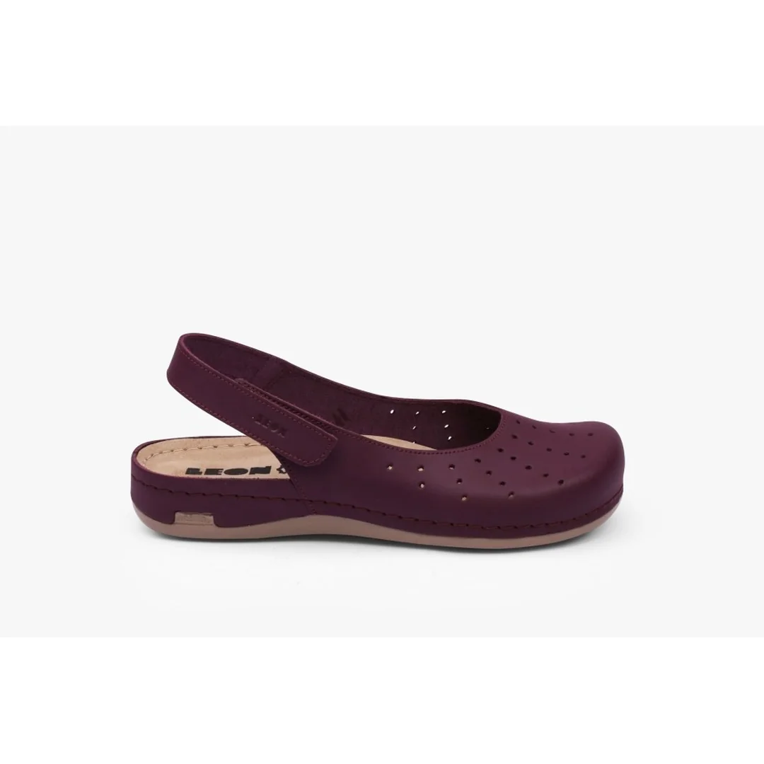 Leon 967 Zdravotné celokožené sandále 36 - 24cm, čierna, 2,5 cm