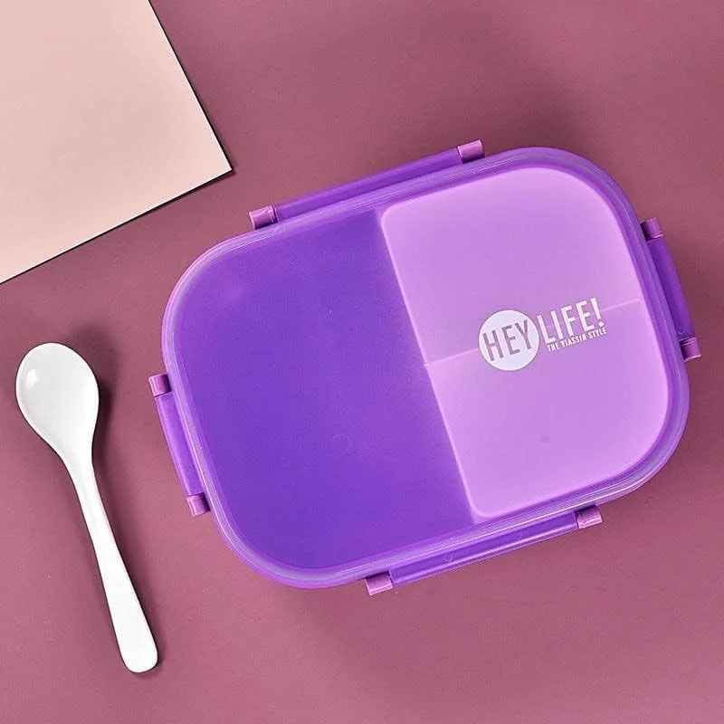 Livefy obedový box + fľaša Fresh, fialový